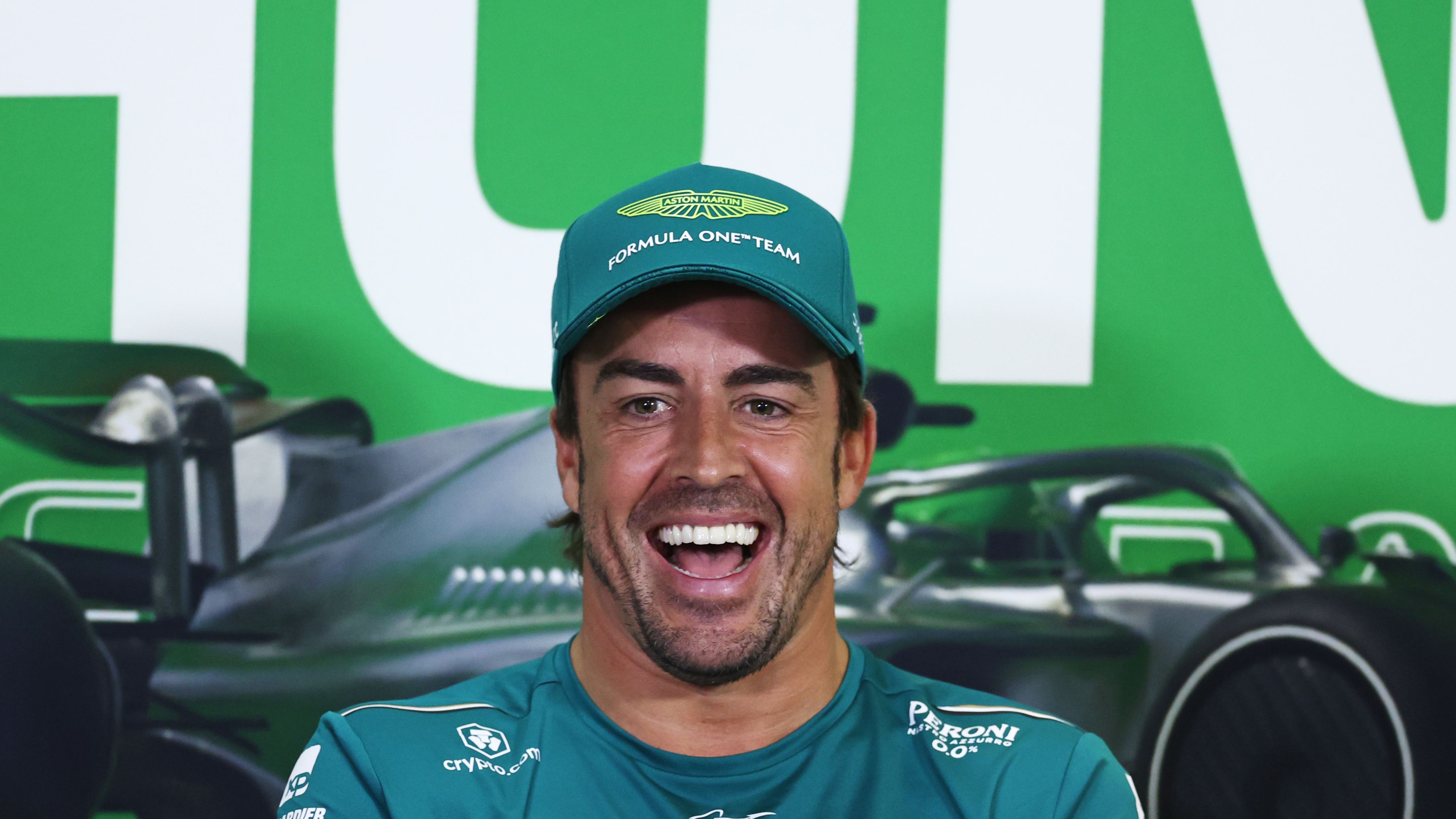 Camiseta Aston Martin Lifestyle Fernando Alonso 2023 (verde
