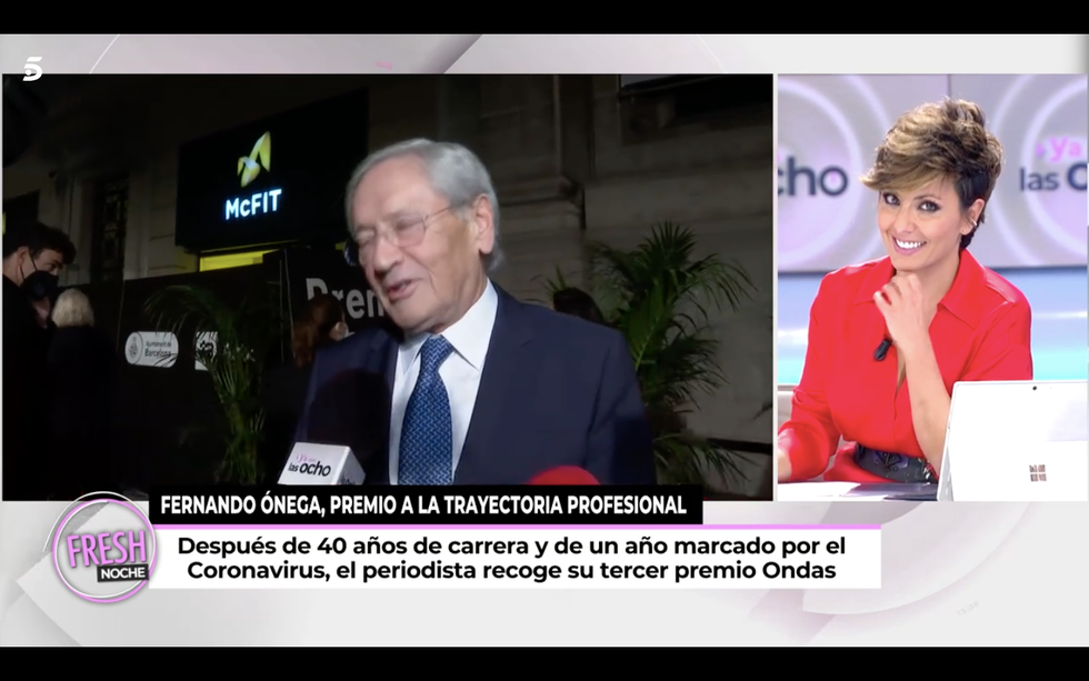 sonsoles ónega se emociona con su padre