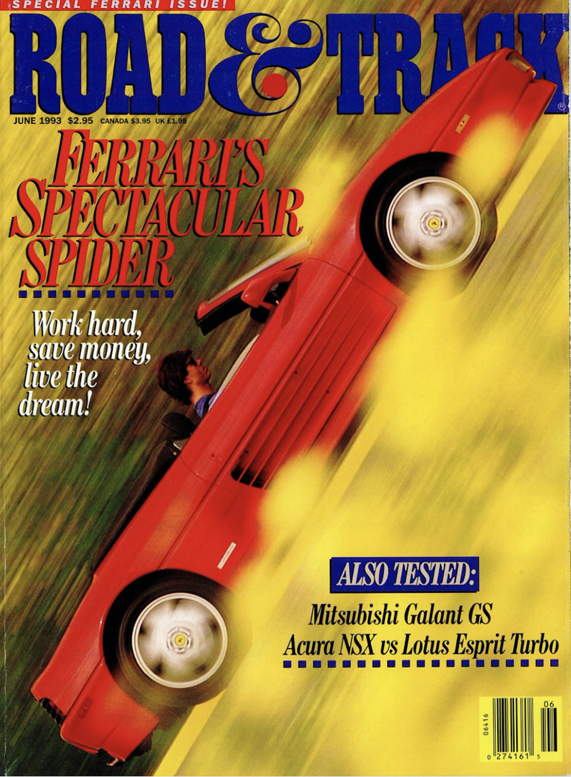 Ferrari Poster. 1993 Rodeo Drive Introduction Ferrari 348 Spider. Rare  Print