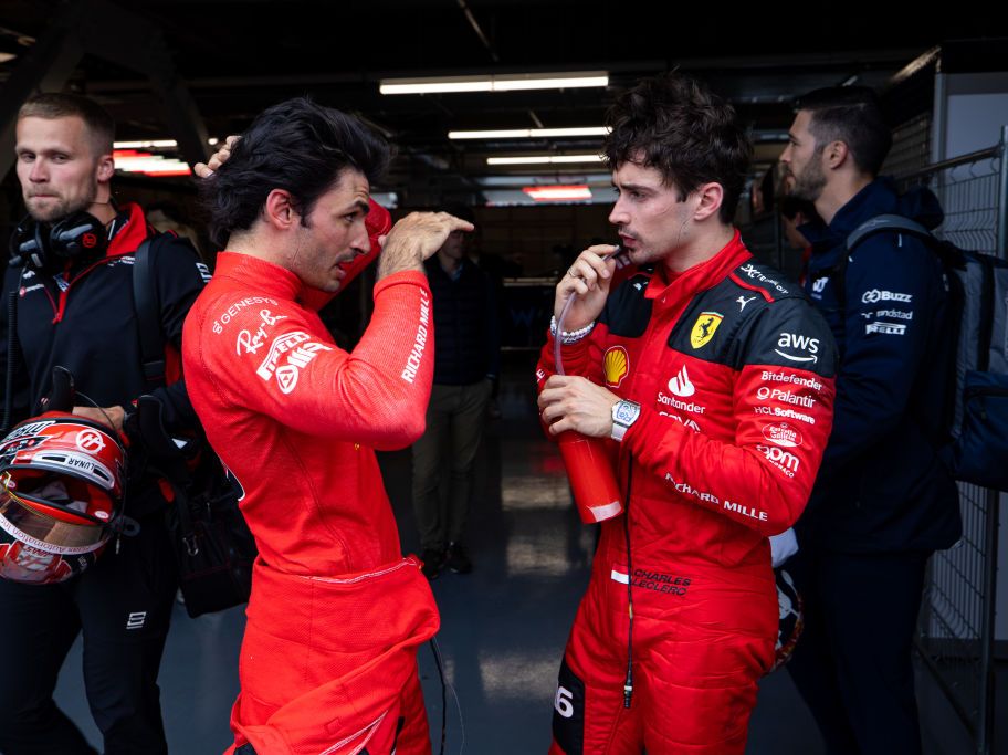 Carlos Sainz and Charles Leclerc Ferrari Funko Style
