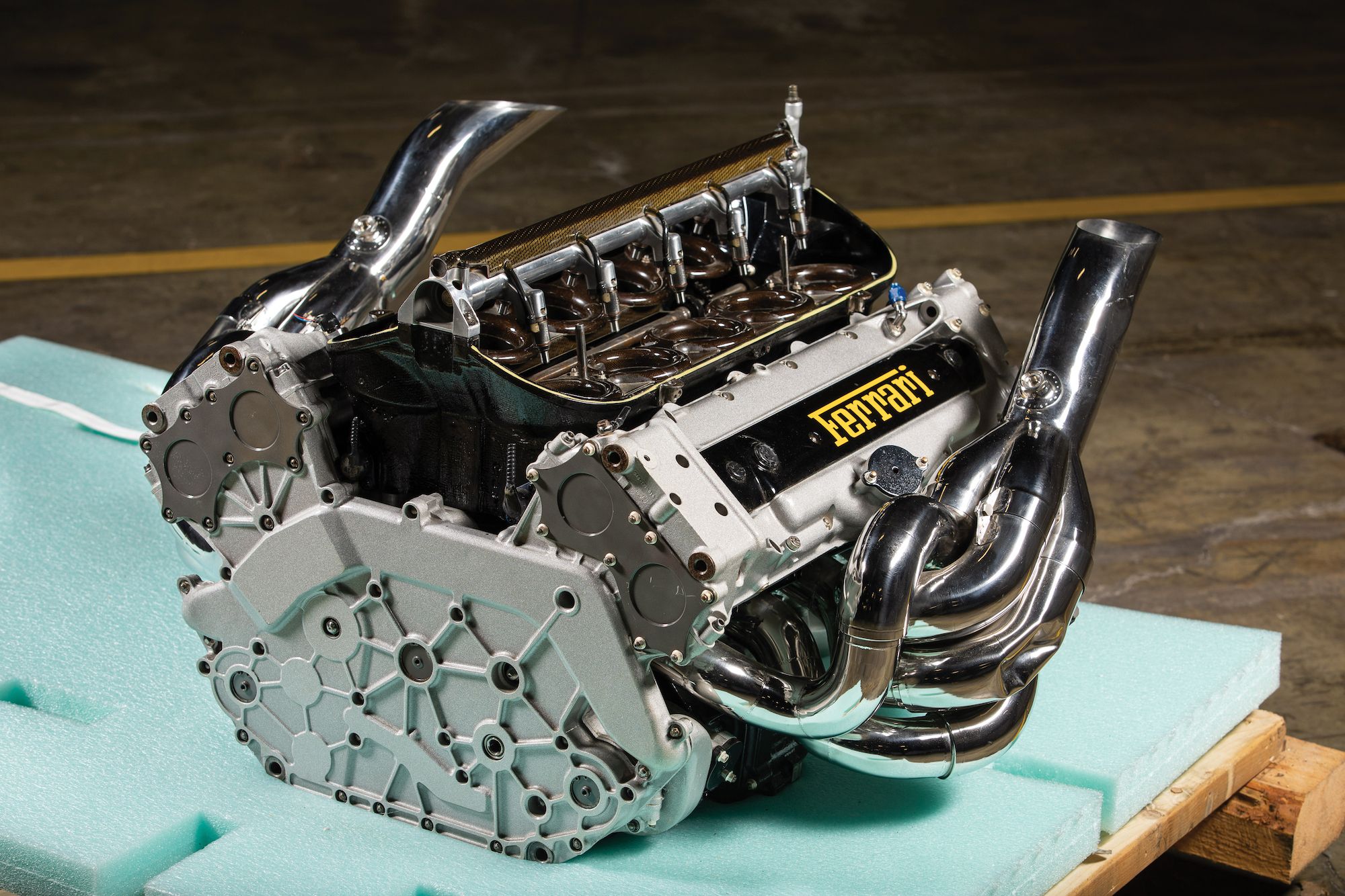 Pair of Ferrari V-10 Formula 1 Engines for Sale Right Now