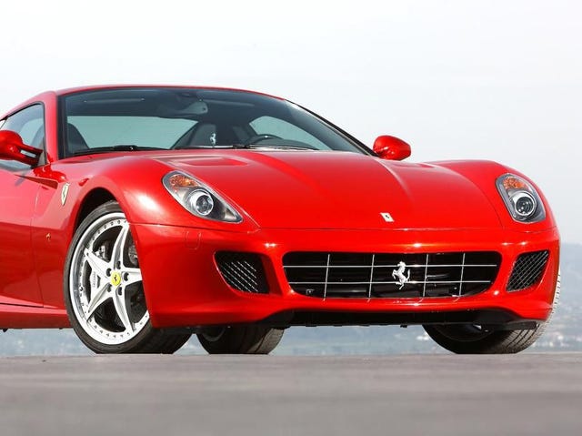 Land vehicle, Vehicle, Car, Sports car, Supercar, Automotive design, Red, Motor vehicle, Ferrari 599 gtb fiorano, Performance car, 