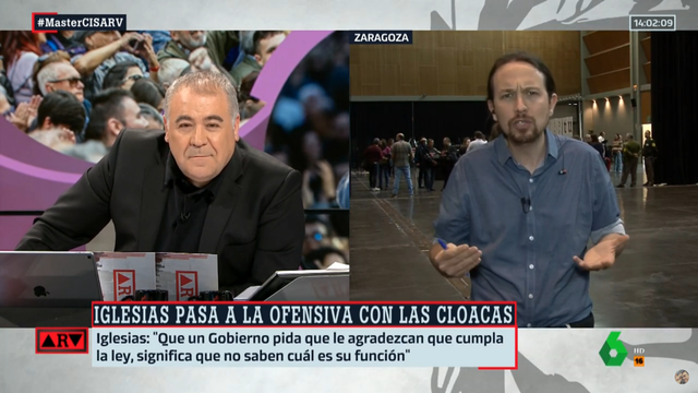 Pablo Iglesias y Ferreras discuten en 'Al rojo vivo'