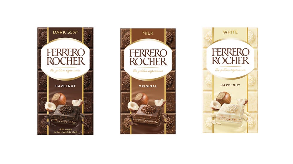ferrero rocher chocolate bars