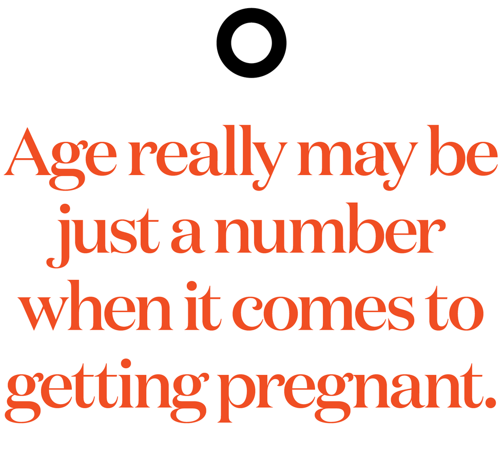 age really may be just a number when it comes to getting pregnant