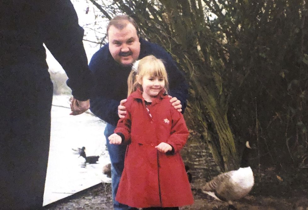 kimberley as a child and her dad