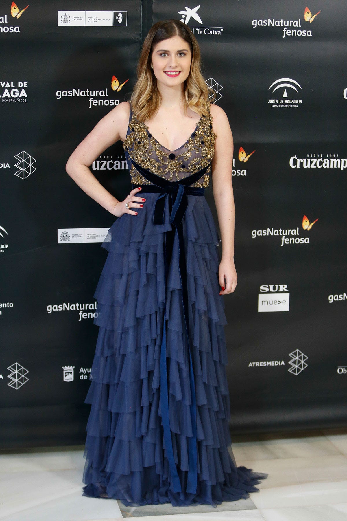 Dress, Clothing, Gown, Fashion, Fashion model, Carpet, Beauty, Hairstyle, Red carpet, Flooring, 
