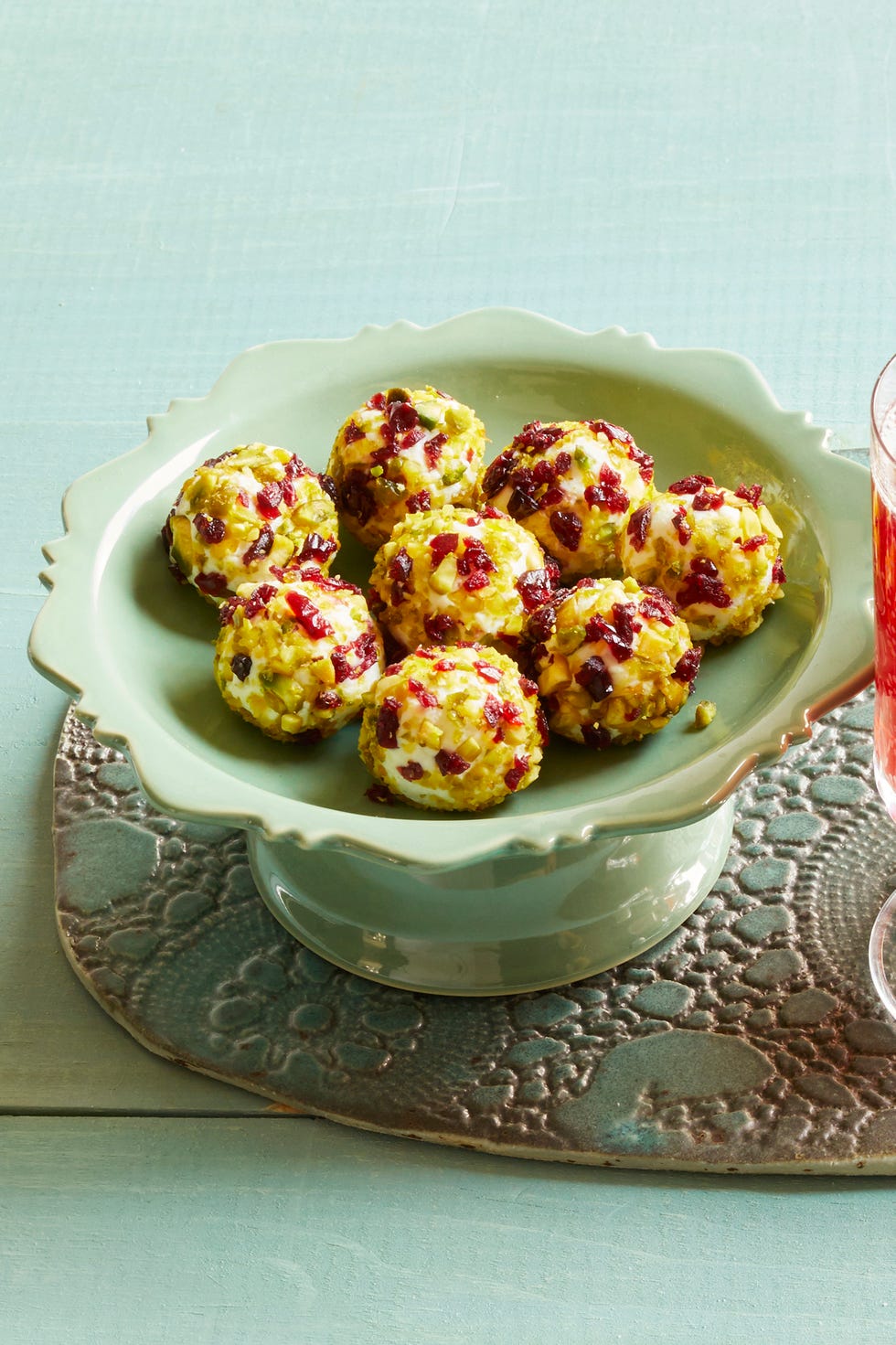 festive goat cheese balls