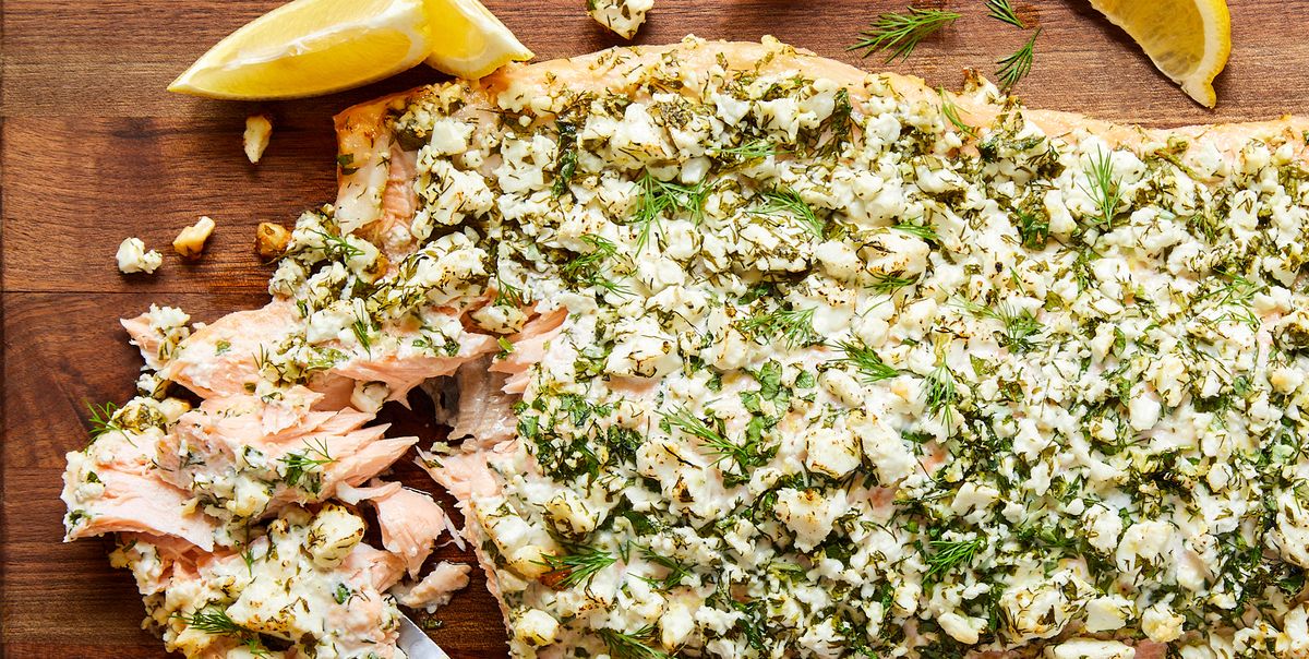 Best Feta and Herb-Crusted Salmon Recipe - How To Make Herb-Crusted Salmon