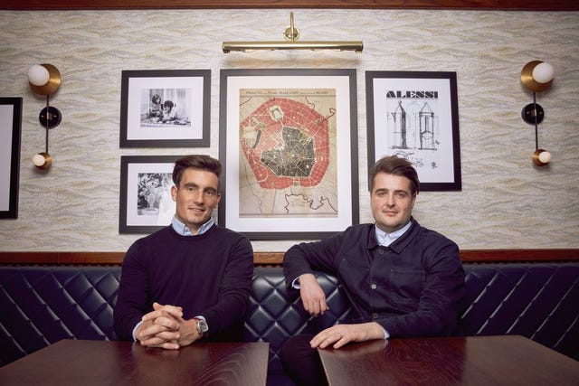 Tom Parker (left) and Andy Goodwin Tom Parker (left) and Andy Goodwin