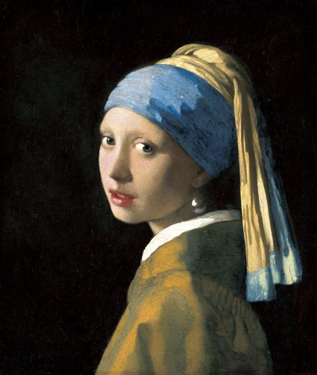 名作絵画　フェルメール　真珠の耳飾りの少女