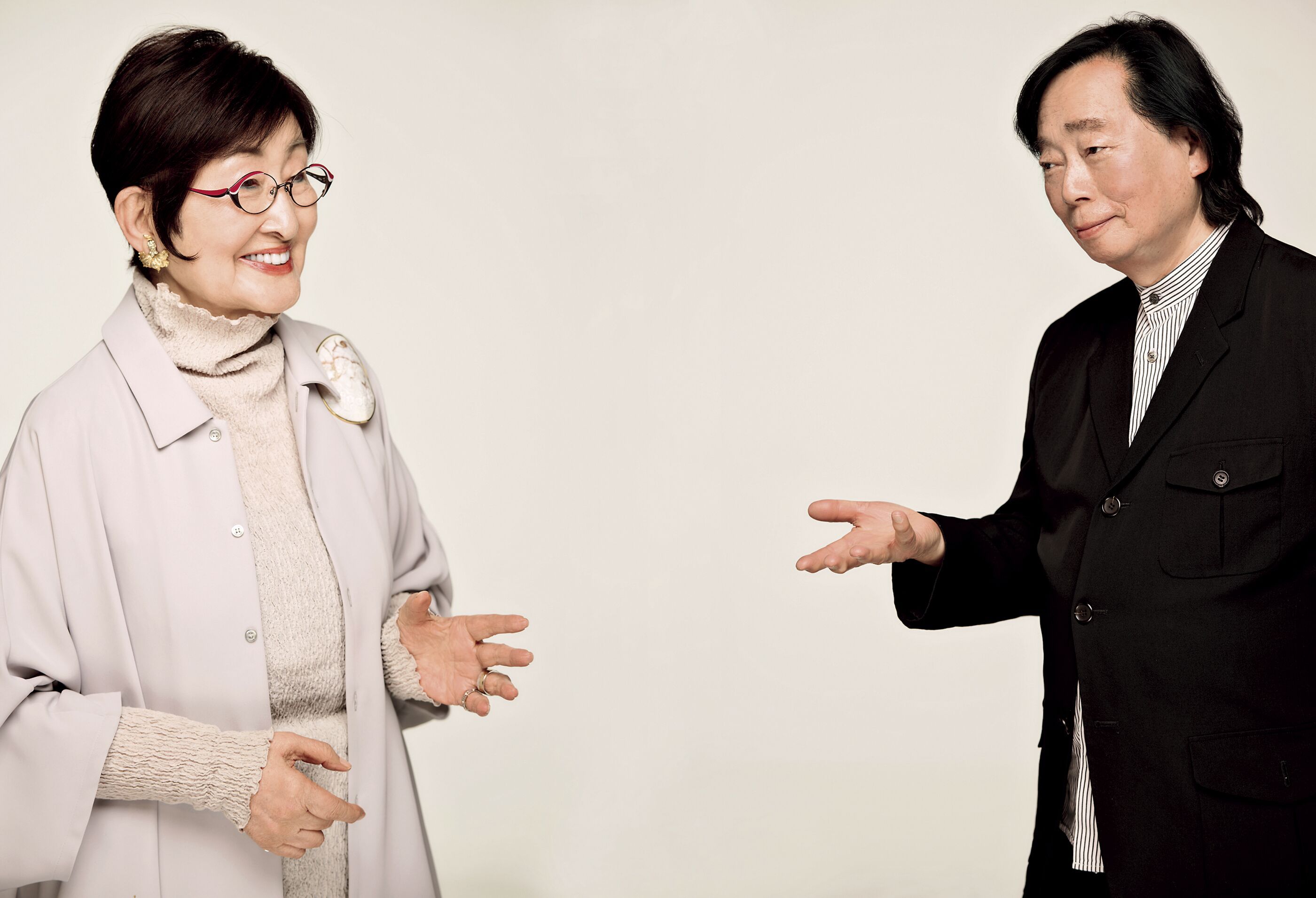 小林照子×岡部美代治 ビューティ対談｜自己流の“年相応”でいこう