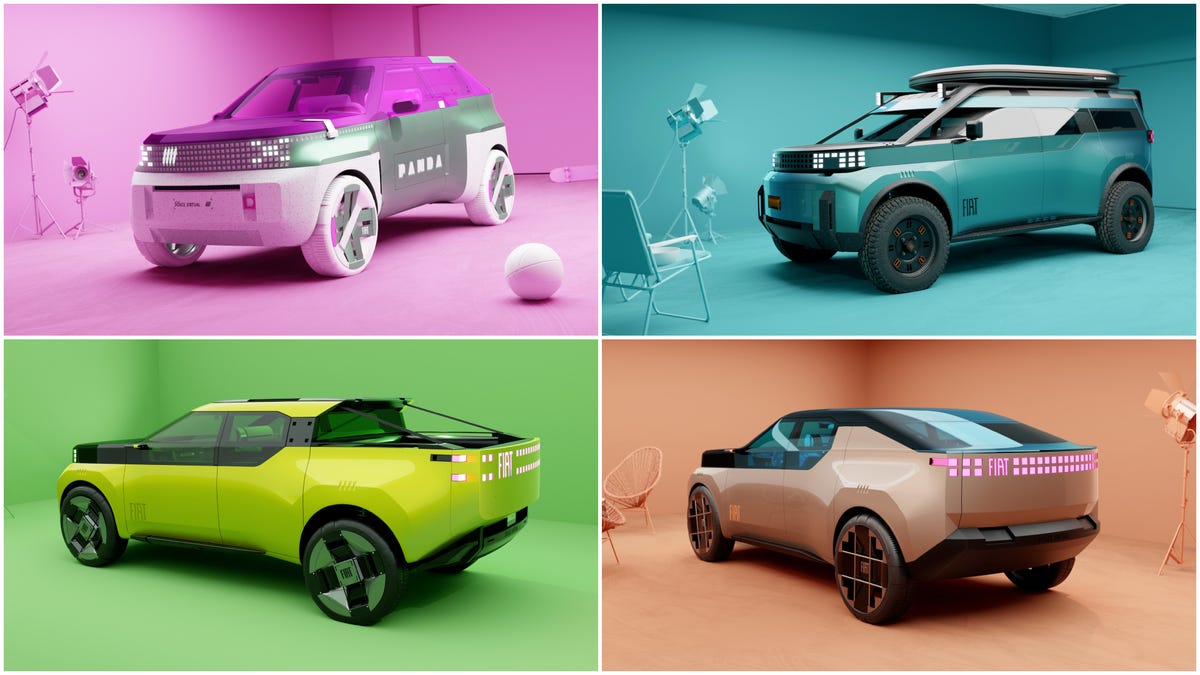 Panda-Inspired Fiat Concepts Preview the Brand's Future Lineup