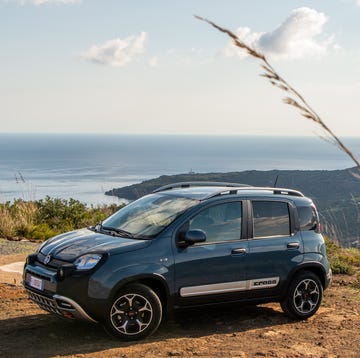 blue fiat panda in pandelleria