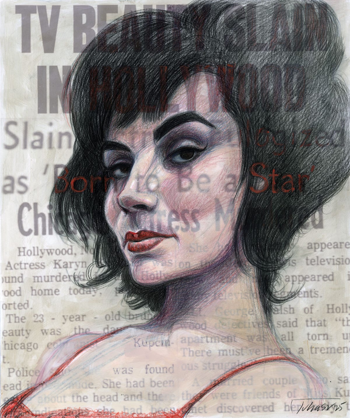 illustration of karyn kupcinet