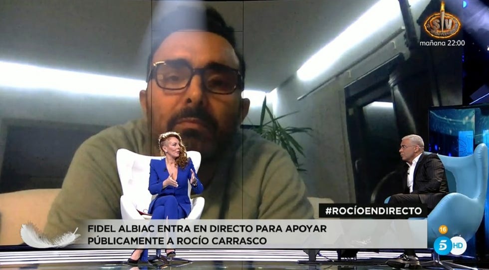 fidel albiac interviene en la entrevista en directo de rocío carrasco