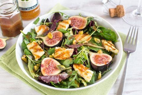 fig and halloumi salad
