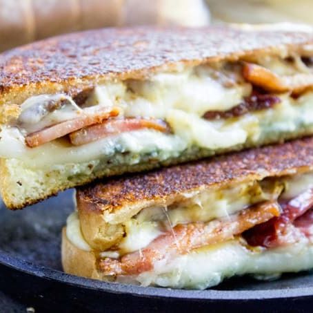 fig recipes fig and bacon grilled cheese
