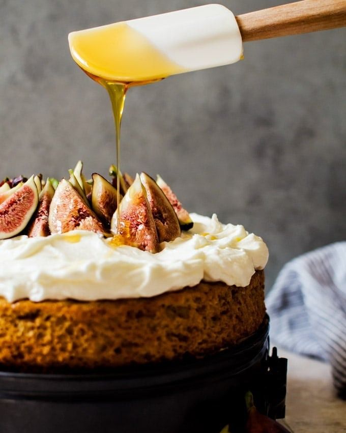 fig recipes honey cake with whipped mascarpone and figs