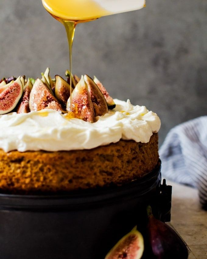 fig recipes honey cake with whipped mascarpone and figs