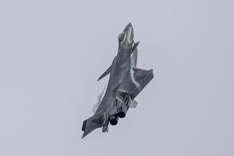 a chengdu j20 fighter at the 2022 changchun air show