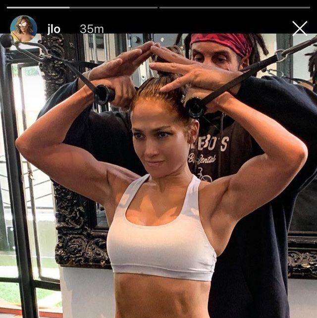 jennifer lopez working out show day prep