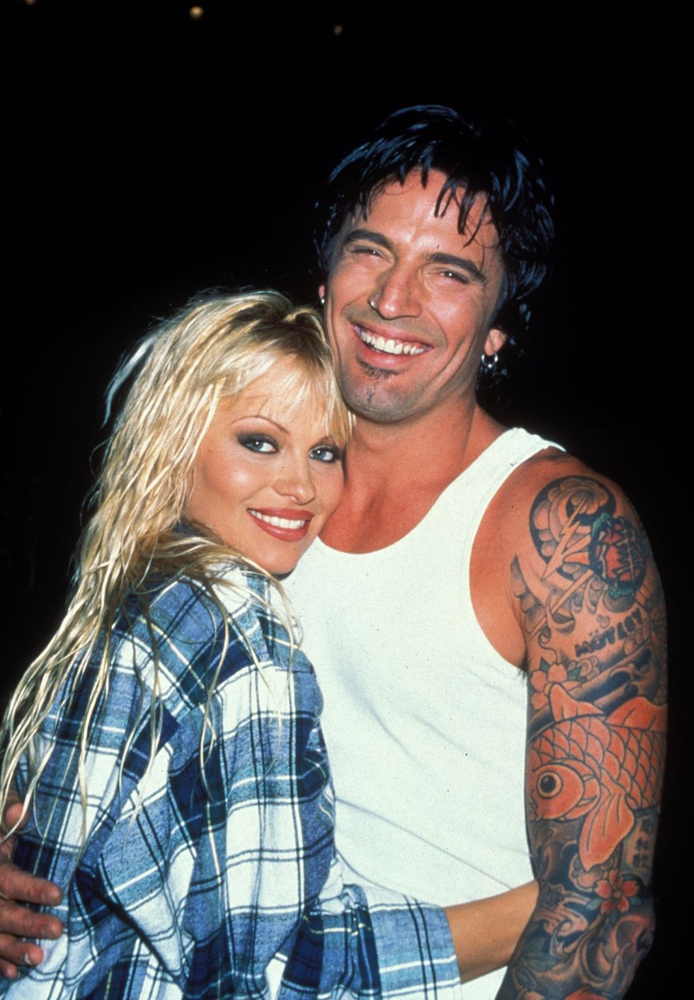 1996 file photo of pamela anderson and tommy lee