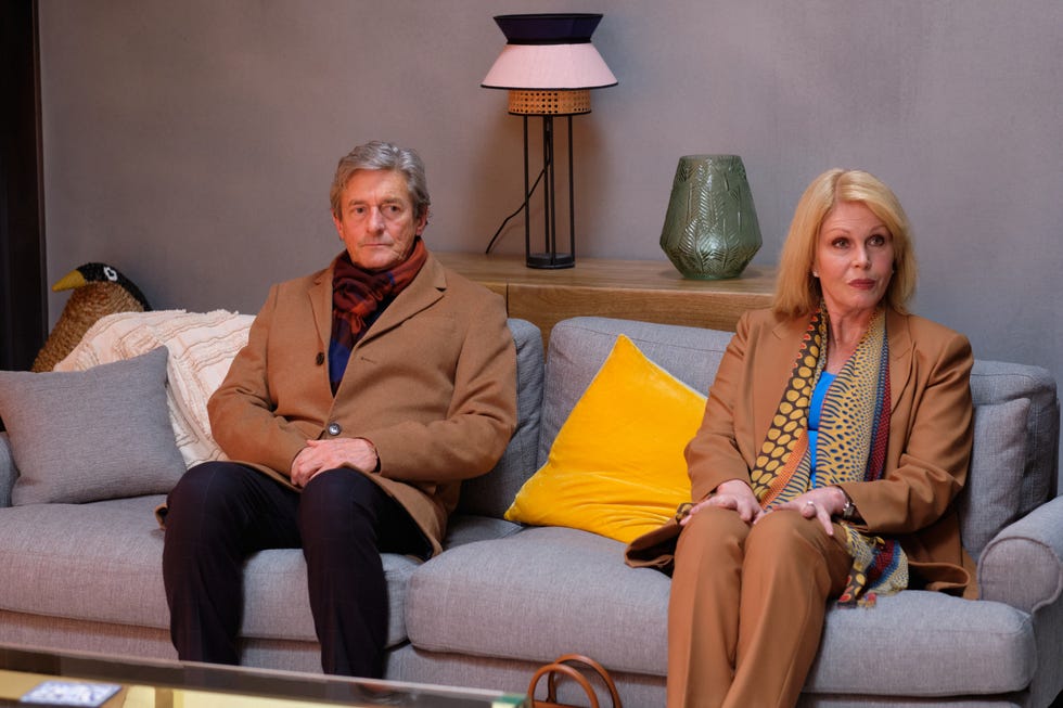 itvepisode 1pictured joanna lumley as sarah and nigel havers as rogerthis photograph must not be syndicated to any other company, publication or website, or permanently archived, without the express written permission of itv picture desk full terms and conditions are available on  wwwitvcompresscentreitvpicturestermsfor further information please contactpatricksmithitvcom 07909906963