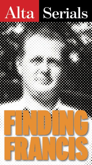finding francis logo, part 3, alta serials