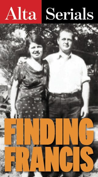 finding francis logo, part 5, alta serials