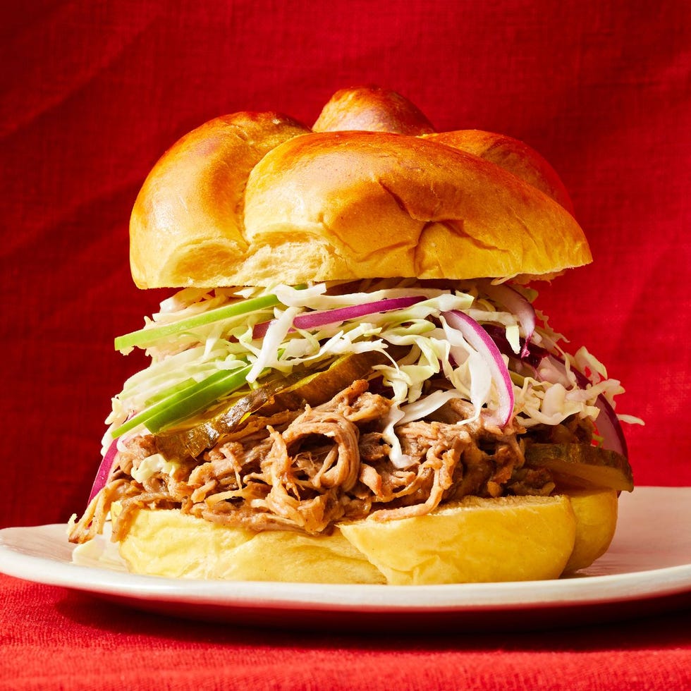 best finger foods applesauce pulled pork sandwiches