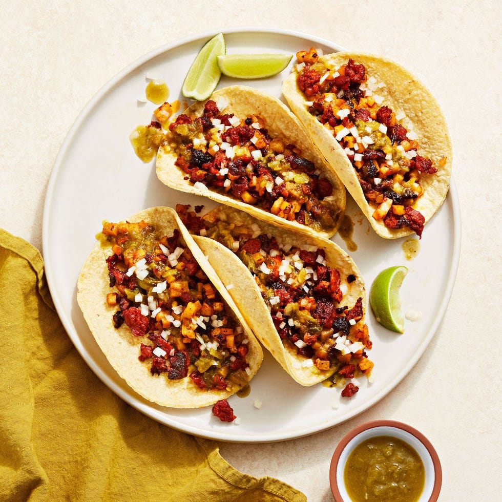 smoky chorizo tacos