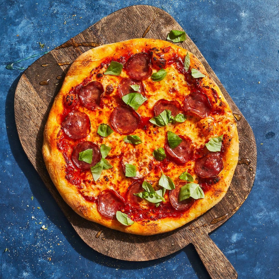 finger foods spicy soppressata pizza