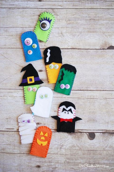 finger puppets halloween crafts for kids
