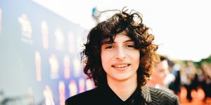 santa monica, california   june 15 editors note image has been processed using digital filters  finn wolfhard attends the 2019 mtv movie and tv awards at barker hangar on june 15, 2019 in santa monica, california photo by matt winkelmeyergetty images for mtv