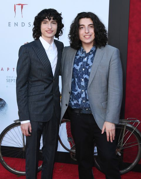 westwood, california   august 26  finn wolfhard and nick wolfhard attend the premiere of warner bros pictures it chapter two at regency village theatre on august 26, 2019 in westwood, california photo by jon kopaloffgetty images,