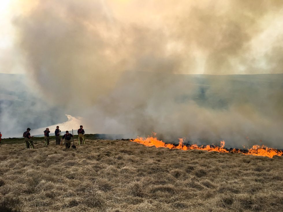 fire wipes out the beautiful countryside in north yorkshire