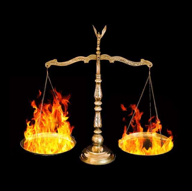 fire on weighing scales