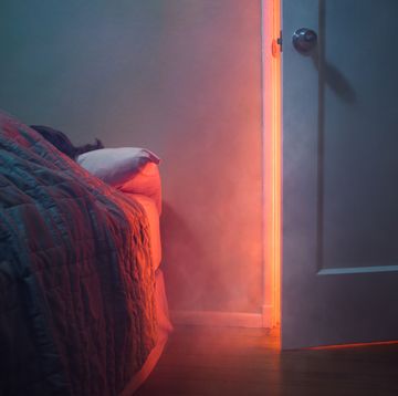 Fire Visible Through Bedroom Door