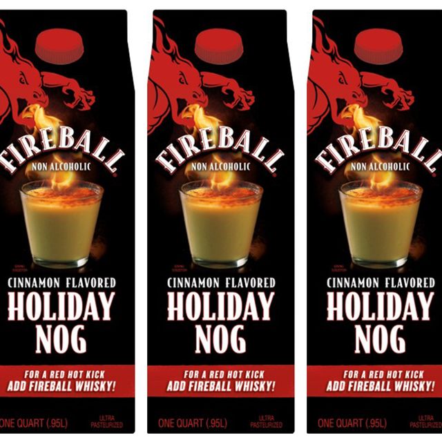 fireball cinnamon flavored holiday egg nog