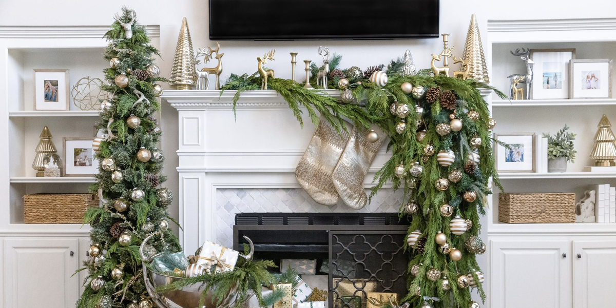 How to Make Your Fireplace Festive With Presents