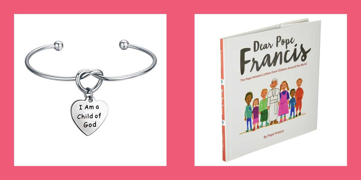 first communion gifts  i am a child of god bracelet and dear pope francis book