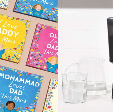 wonderbly's i love daddy this much book and oxo's compact cold brew coffee make are two good housekeeping picks for best first father's day gifts