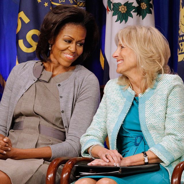 michelle obama and jill biden discuss military spouse employment at pentagon
