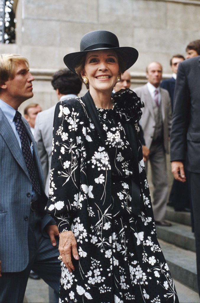 first lady nancy reagan attends the royal wedding rehersal of prince charles and lady diana spencer