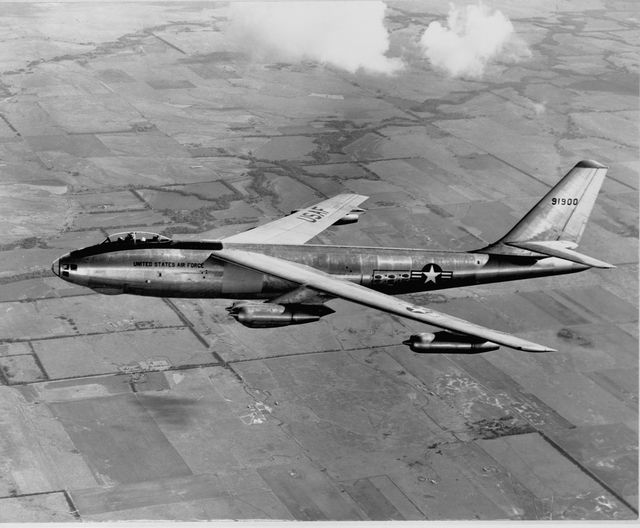 In the 1950s Someone Thought to Attach two B-47 Stratojets to a B