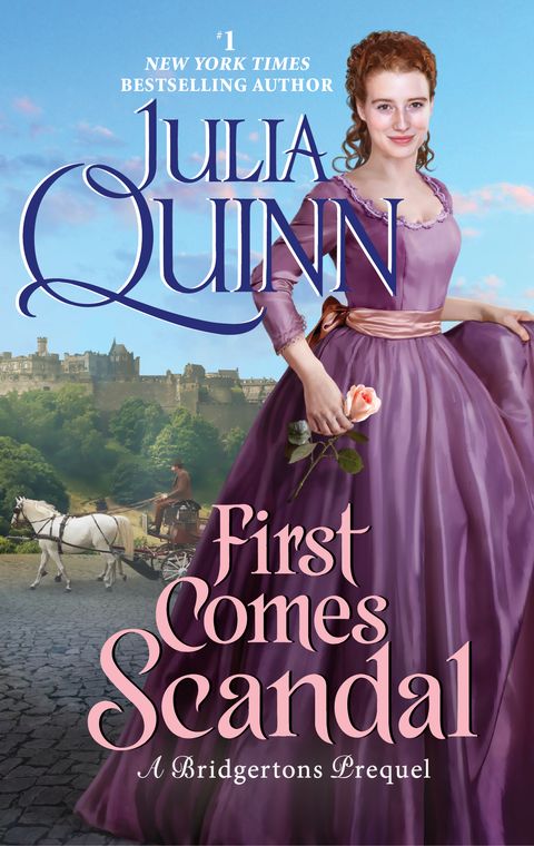 The exclusive cover of "First Comes Scandal" by Julia Quinn