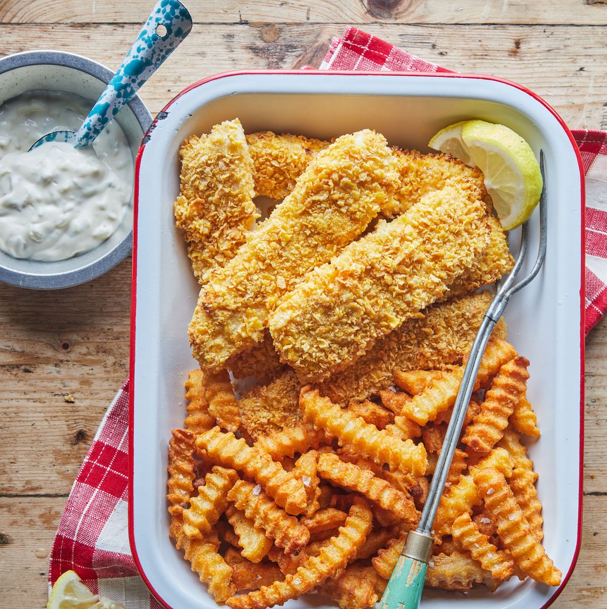 Cornflake Crusted Fish and Chips Recipes
