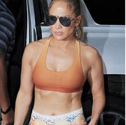 Jennifer Lopez and Gigi Hadid workout photos
