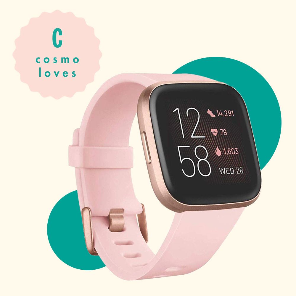 Fitbit Versa 2 Health & Fitness Smartwatch Authentic Activity Tracker Black  Pink